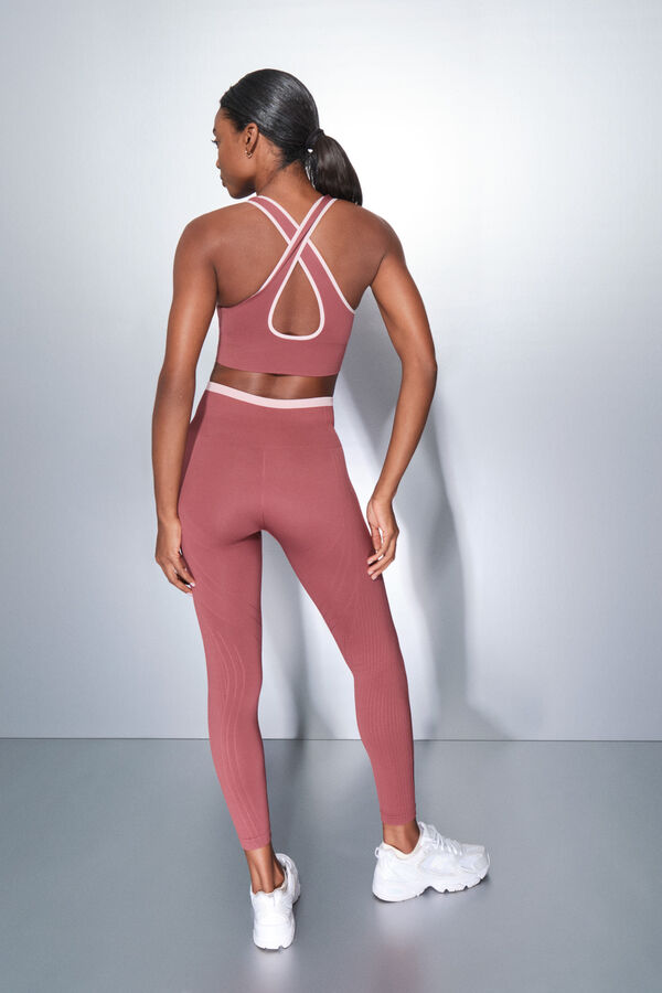 Dash and Stars Leggings largos SEAMLESS COMFORT rosa rosa