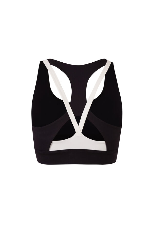 Dash and Stars Sujetador deportivo negro 4D STRECTH negro