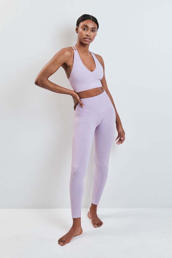 Dash and Stars Leggings largo SEAMLESS COMFORT lila morado/lila