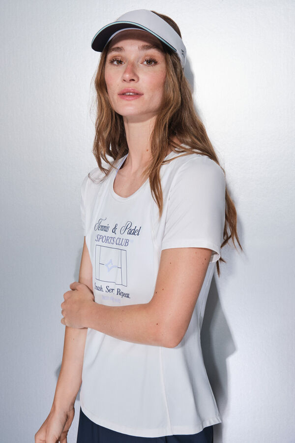 Dash and Stars Camiseta manga corta blanca blanco