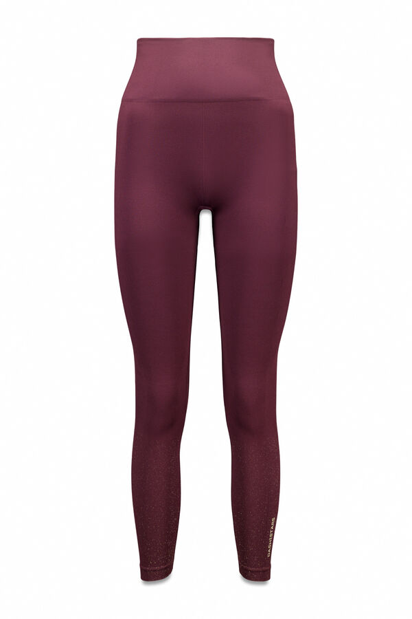 Dash and Stars Leggings SEAMLESS COMFORT morado burdeos