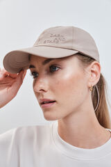 Dash and Stars Gorra deportiva marr&oacute;n logo nude