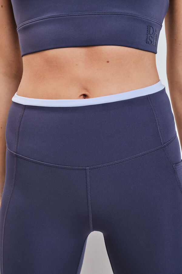 Dash and Stars Leggings pirata gris 4D STRETCH azul