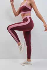 Dash and Stars Leggings largos 4D STRETCH burgundy rojo