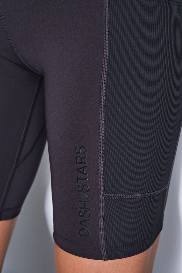 Dash and Stars Leggings 4D STRETCH ciclista negro negro