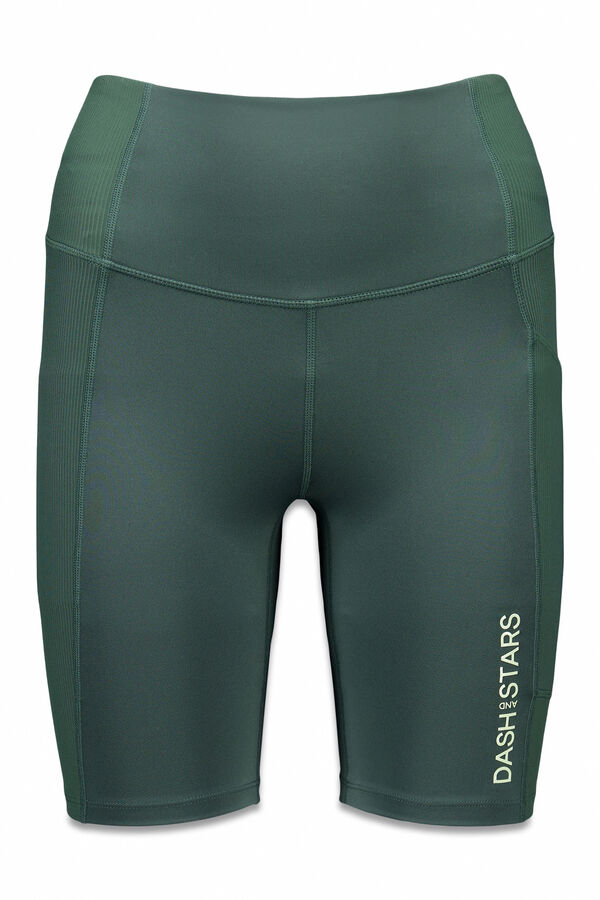 Dash and Stars Leggings 4D STRETCH ciclista verde verde