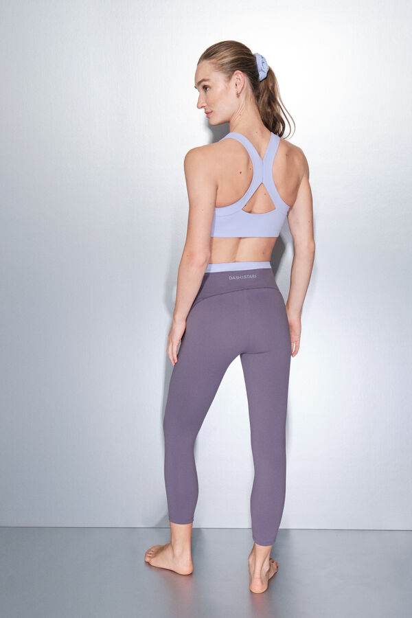 Dash and Stars Leggings SOFT MOVE crop lavanda morado/lila