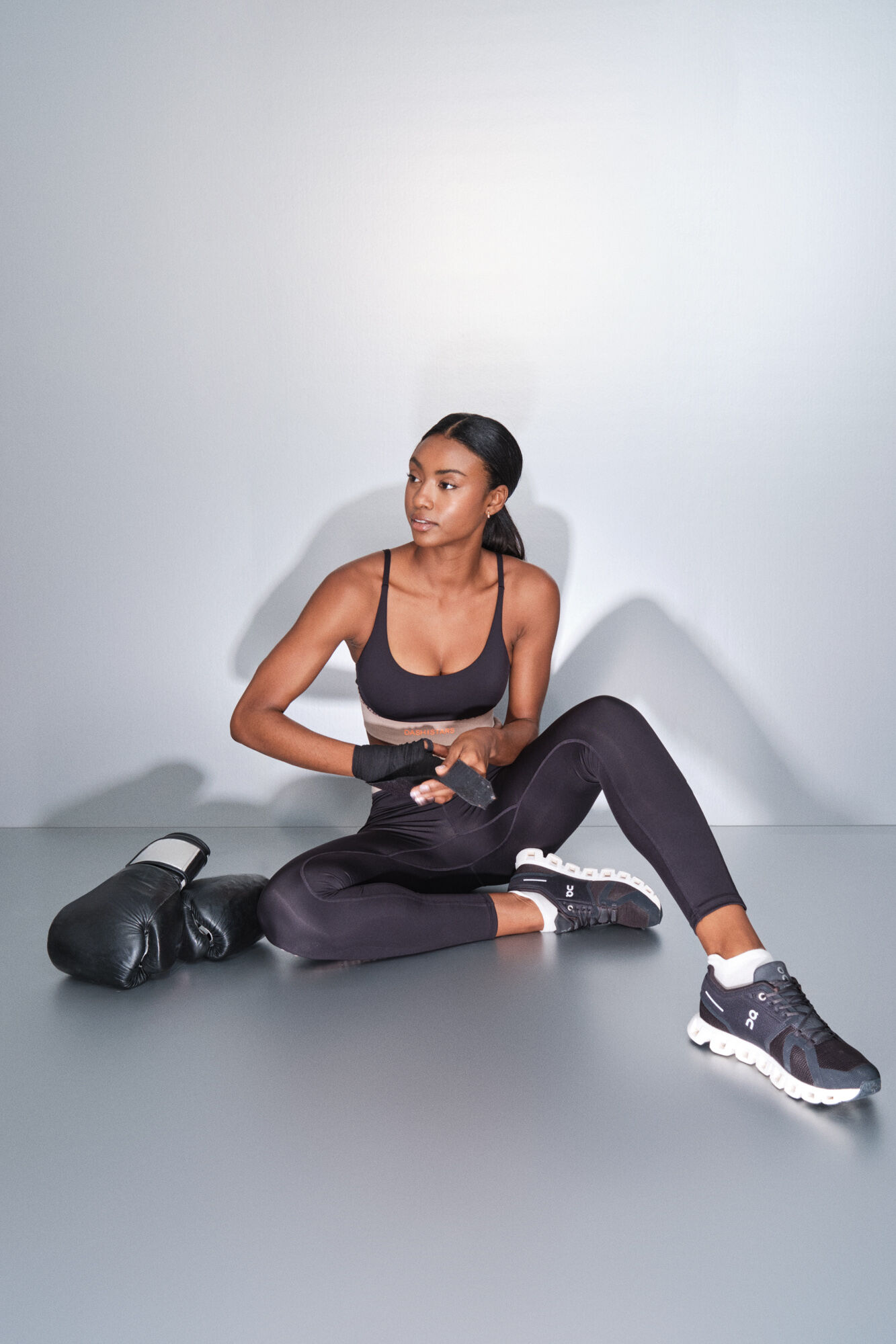 Dash and Stars Leggings 4D STRETCH negro animal print