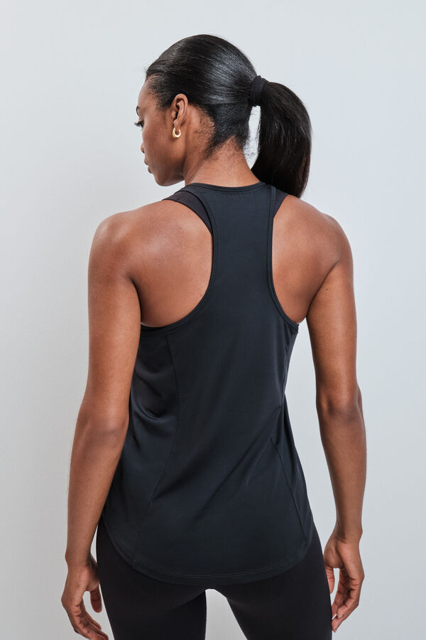 Dash and Stars Camiseta t&eacute;cnica halter negro negro