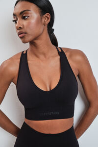Dash and Stars Sujetador deportivo SEAMLESS COMFORT negro