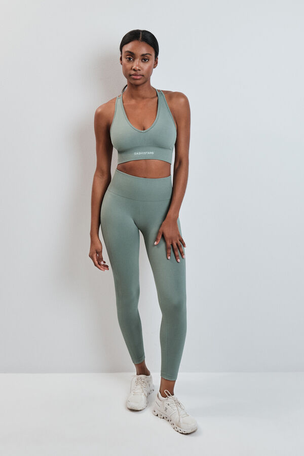 Dash and Stars Leggings largo SEAMLESS COMFORT verde verde