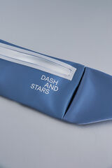 Dash and Stars Ri&ntilde;onera azul metalizado azul