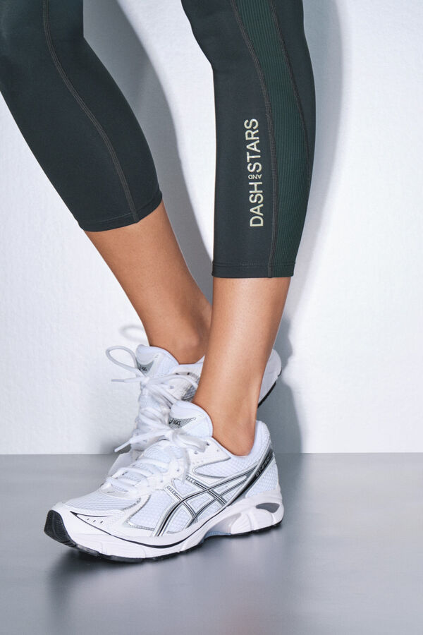 Dash and Stars Leggings 4D STRETCH crop verde verde