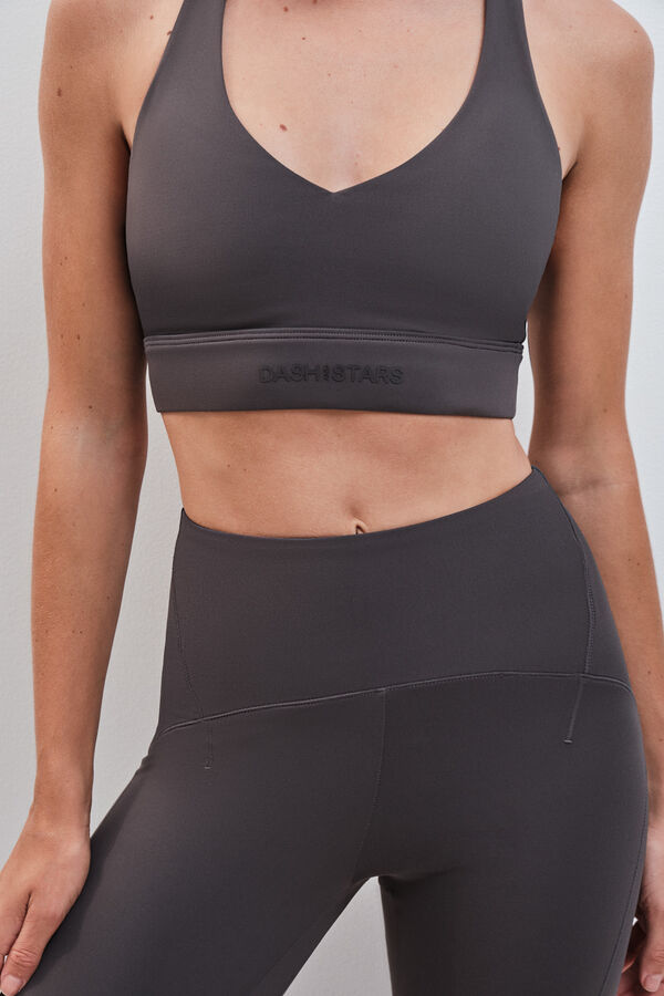 Dash and Stars Leggings SOFT MOVE largo gris gris