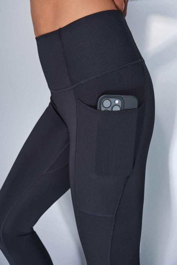 Dash and Stars Leggings 4D STRETCH tobillero negro negro