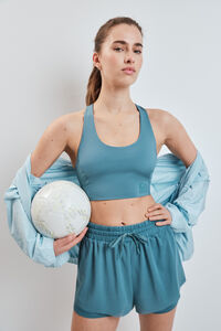 Dash and Stars Short ultra ligero malla verde