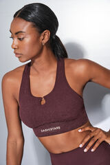 Dash and Stars Sujetador deportivo SEAMLESS COMFORT morado burdeos