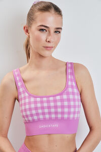 Dash and Stars Sujetador deportivo SEAMLESS COMFORT vichy rosa
