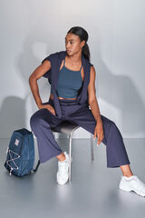 Dash and Stars Pantalón recto ancho azul oscuro azul