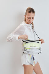Dash and Stars Bolsa bandolera cruzada t&eacute;cnica blanca beige