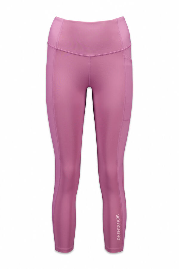 Dash and Stars Leggings 4D STRETCH crop rosa rosa