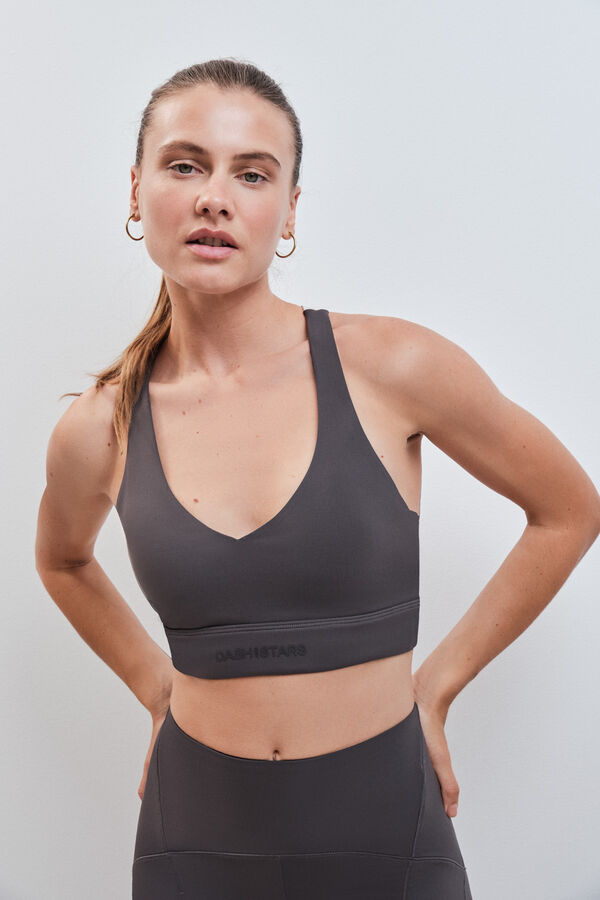 Dash and Stars Sujetador deportivo SOFT MOVE gris gris