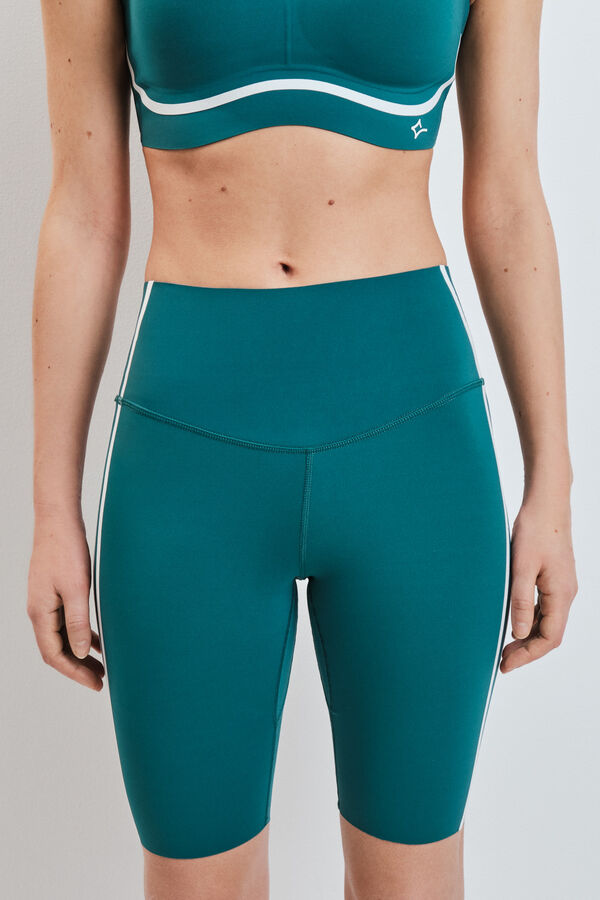 Dash and Stars Leggings COMPRESSIVE pirata verde verde