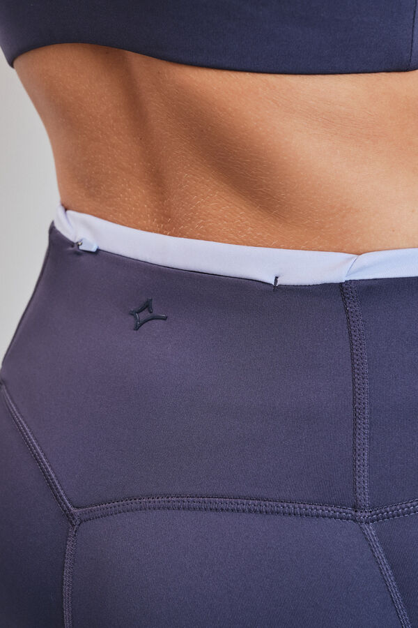 Dash and Stars Leggings gris oscuro 4D STRETCH azul