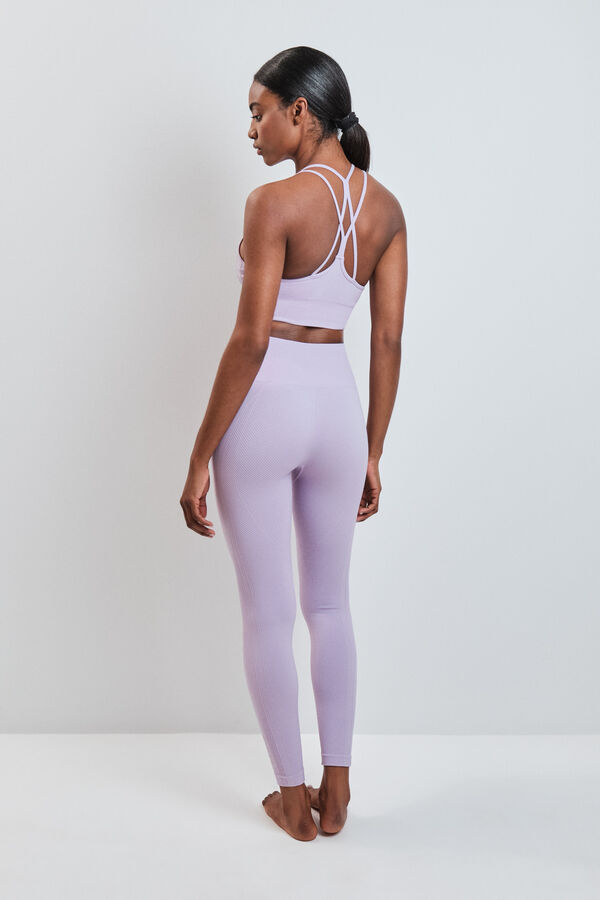 Dash and Stars Leggings largo SEAMLESS COMFORT lila morado/lila