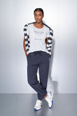 Dash and Stars Pantal&oacute;n largo algod&oacute;n jogger azul