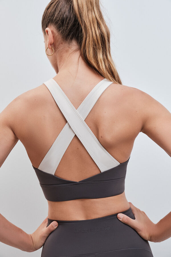 Dash and Stars Sujetador deportivo SOFT MOVE gris gris