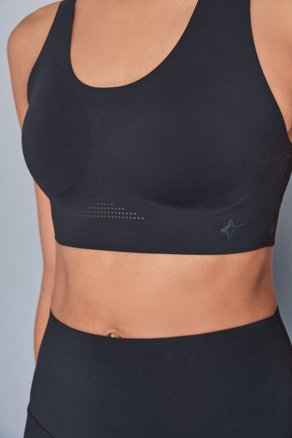 Dash and Stars Sujetador deportivo COMPRESSIVE negro negro