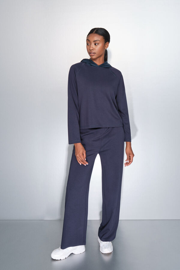 Dash and Stars Sudadera tacto suave azul oscuro azul