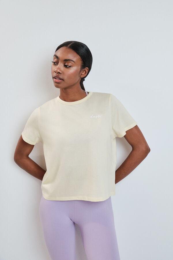 Dash and Stars Camiseta manga corta extra suave amarilla amarillo