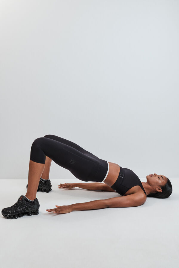 Dash and Stars Leggings pirata negro 4D STRETCH negro