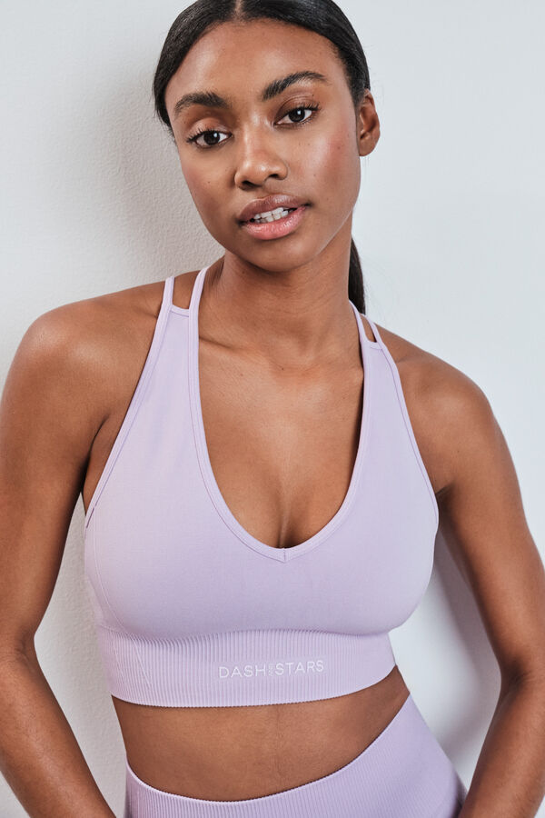 Dash and Stars Sujetador deportivo SEAMLESS COMFORT lila morado/lila