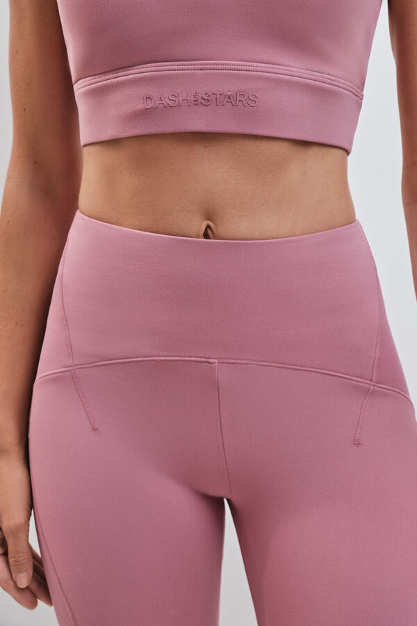 Dash and Stars Leggings SOFT MOVE largo rosa rosa