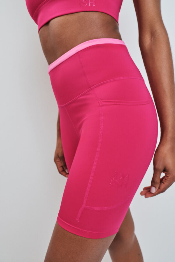 Dash and Stars Leggings ciclista rosa 4D STRETCH rosa