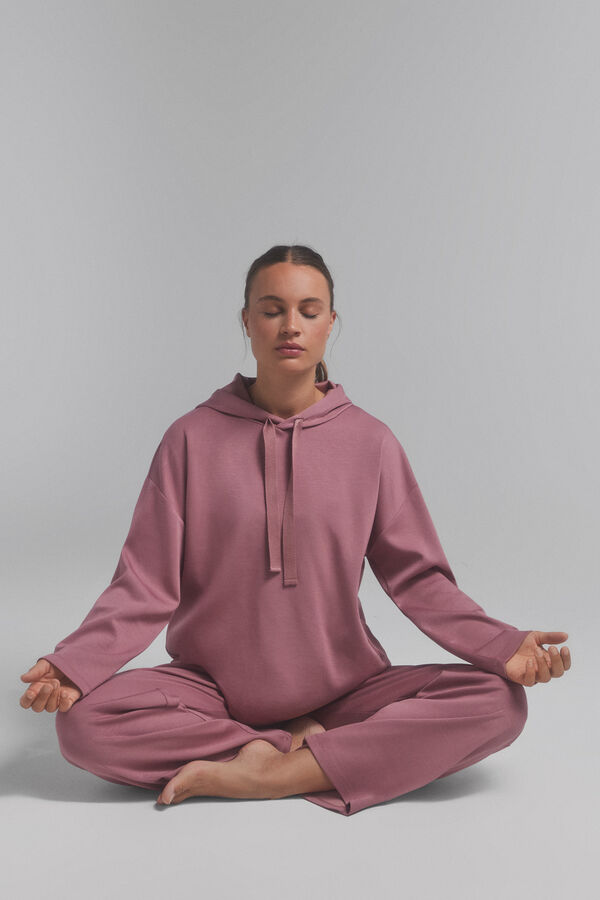 Dash and Stars Sudadera capucha suave rosa rosa