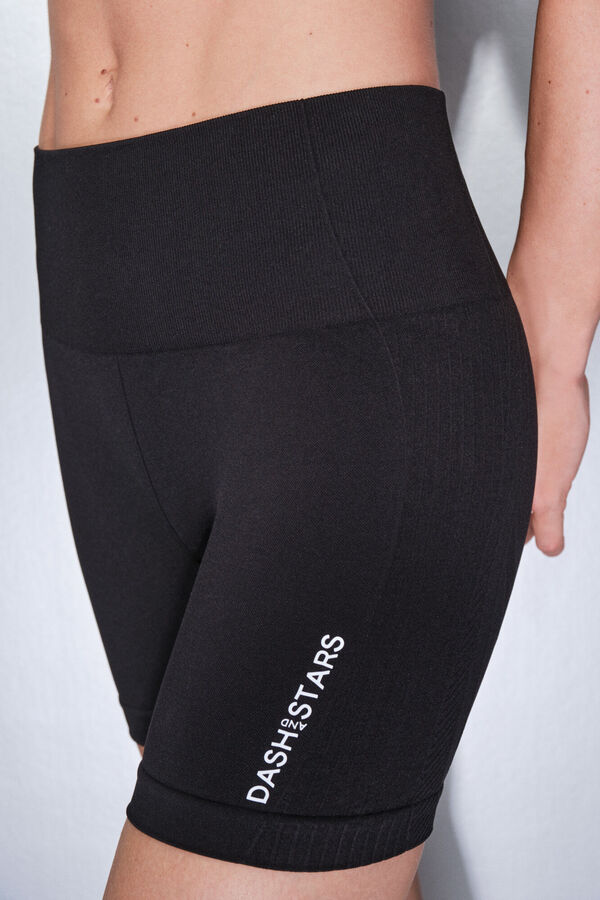 Dash and Stars Leggings ciclista SEAMLESS COMFORT negro negro
