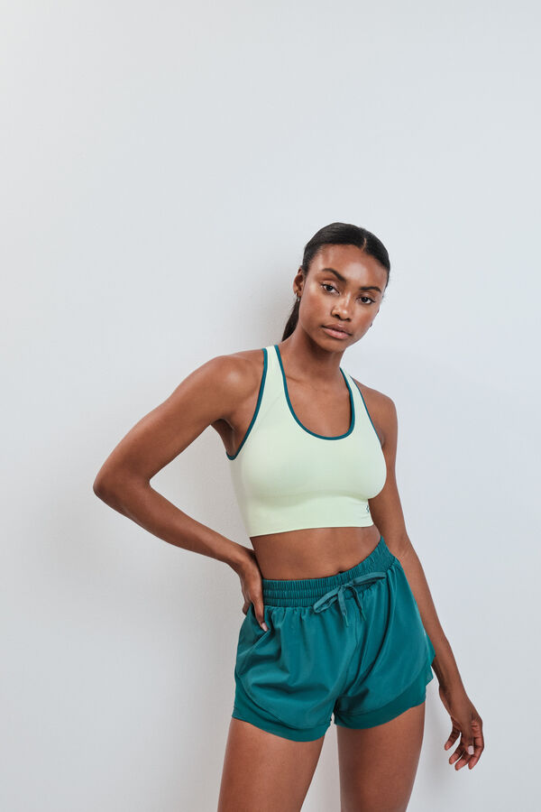 Dash and Stars Short ultra ligero malla verde verde
