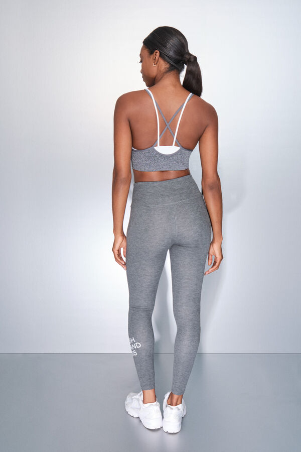 Dash and Stars Leggings largos gris gris