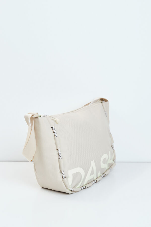 Dash and Stars Bolsa bandolera cruzada t&eacute;cnica marr&oacute;n nude