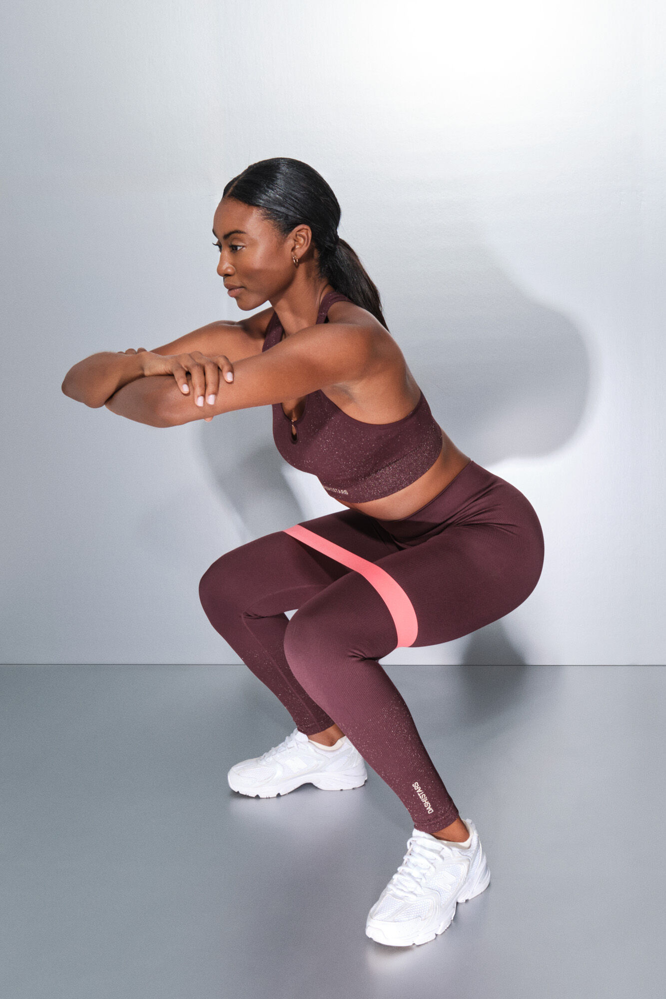 Dash and Stars Leggings SEAMLESS COMFORT morado