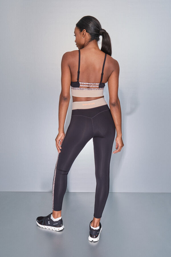 Dash and Stars Leggings 4D STRETCH negro animal print negro
