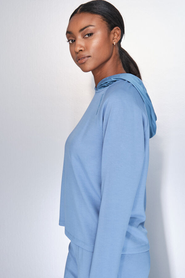 Dash and Stars Sudadera tacto suave azul azul