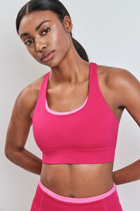 Dash and Stars Sujetador deportivo rosa 4D STRETCH