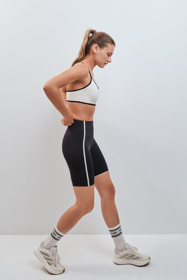 Dash and Stars Leggings ciclista 4D STRETCH negro negro