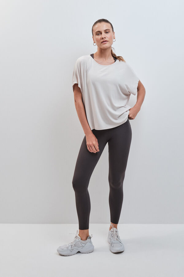 Dash and Stars Camiseta manga corta modal gris gris
