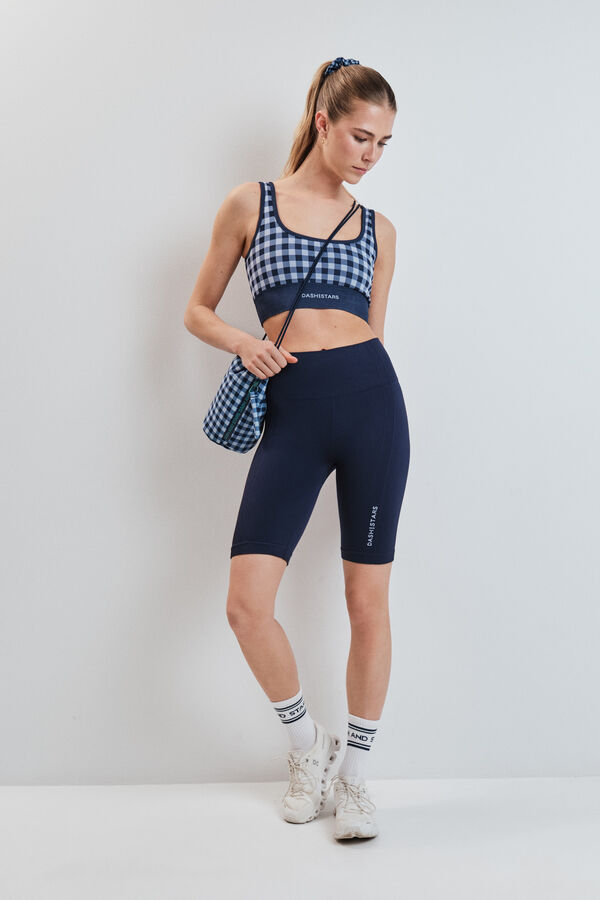 Dash and Stars Leggings SEAMLESS COMFORT ciclista azul azul